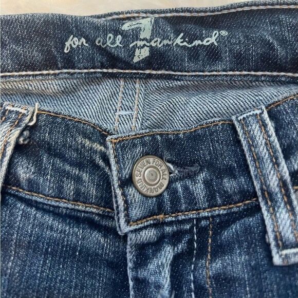 7 for all mankind cropped flare jeans size 27 - Picture 6 of 10